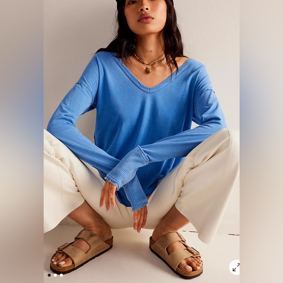 Free People Tops - We the Free/Free People | Coastal Cruising long Sleeve Tee | Lake Victoria